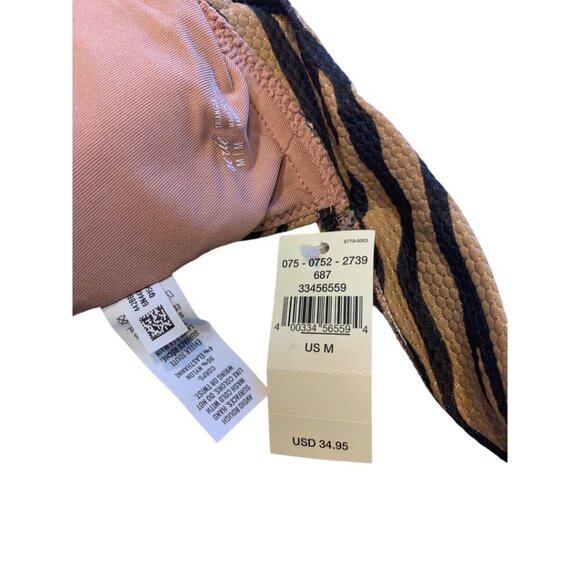 Aerie Animal Print Triangle Tie Back Bikini Top Size Medium - Picture 5 of 5